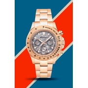 Duxot Atlantica Lapidary Stainless Steel 43mm Meca-Quartz Wristwatch DX-2048-KK