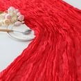 thumbnail image 4 of Caminos de mesa de roja (paquete de 2), 9.8 Ft, decoración rústica para bodas, despedidas y reuniones festivas., 4 of 5