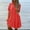 Red, variant on ZZwxWA Womens Shirt Dress Button Down 2025 Summer Short Sleeve V Neck Loose Flowy Tiered Ruffle Knee Length Dresses Casual Plus Size S-5XL Sunderss