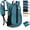 Lake Blue, variant on 15L Small Hiking Backpack for Women Men, Foldable Packable Backpack with Phone Pocket, Lightweight Travel Daypack for Hiking Camping Outdoor (Black)