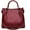 Burgundy, variant on CoCopeanut Hobo Bags for Women Large Tote Handbags PU Leather Shoulder Bucket Purse
