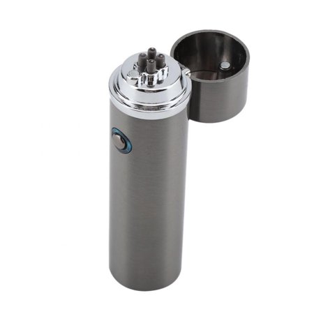 Skull Black Matte Lighter - WALFRONT Rechargeable Arc Lighter Windproof Flameless Electric USB Cigarette Lighters, Electric Lighter, USB Lighter