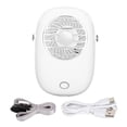 thumbnail image 2 of Rechargeable Necklace Fan, USB Rechargeable Battery Operated Low Noise 3 Levels USB Neck Fan  For Hiking White, 2 of 8
