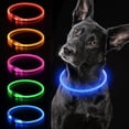 thumbnail image 1 of Collar de perro LED, collar de perro iluminado, collar de mascota impermeable recargable por USB, se puede cortar para iluminar el collar de perro mascota, 1 of 5