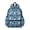 Bigfoot and Camouflage Blue Pattern, variant on Bigfoot and Tree Black Pattern Cute School Backpack with Padded Back and Adjustable Shoulder Straps 13.4"x11"x4.7"