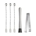 thumbnail image 2 of Cocktail Stirrer, Bar Spoon, and Tongs Set ,Bartender Tool Kit,Drink Stirring Set,Bartender,Wedding And Home Bar Essentials,As Seen In Speakeasy Bars(1*Stirrer,3*Spoon and 1*Tongs), 2 of 6