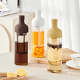 thumbnail image 3 of 1000ml Cold Brew Coffee Pot High Borosilicate Glass Household Cold Brew Bottle Cold Brew Fruit Tea Kettle for Home Use B,1 * Coffee Pot,Coffee Color, 3 of 7