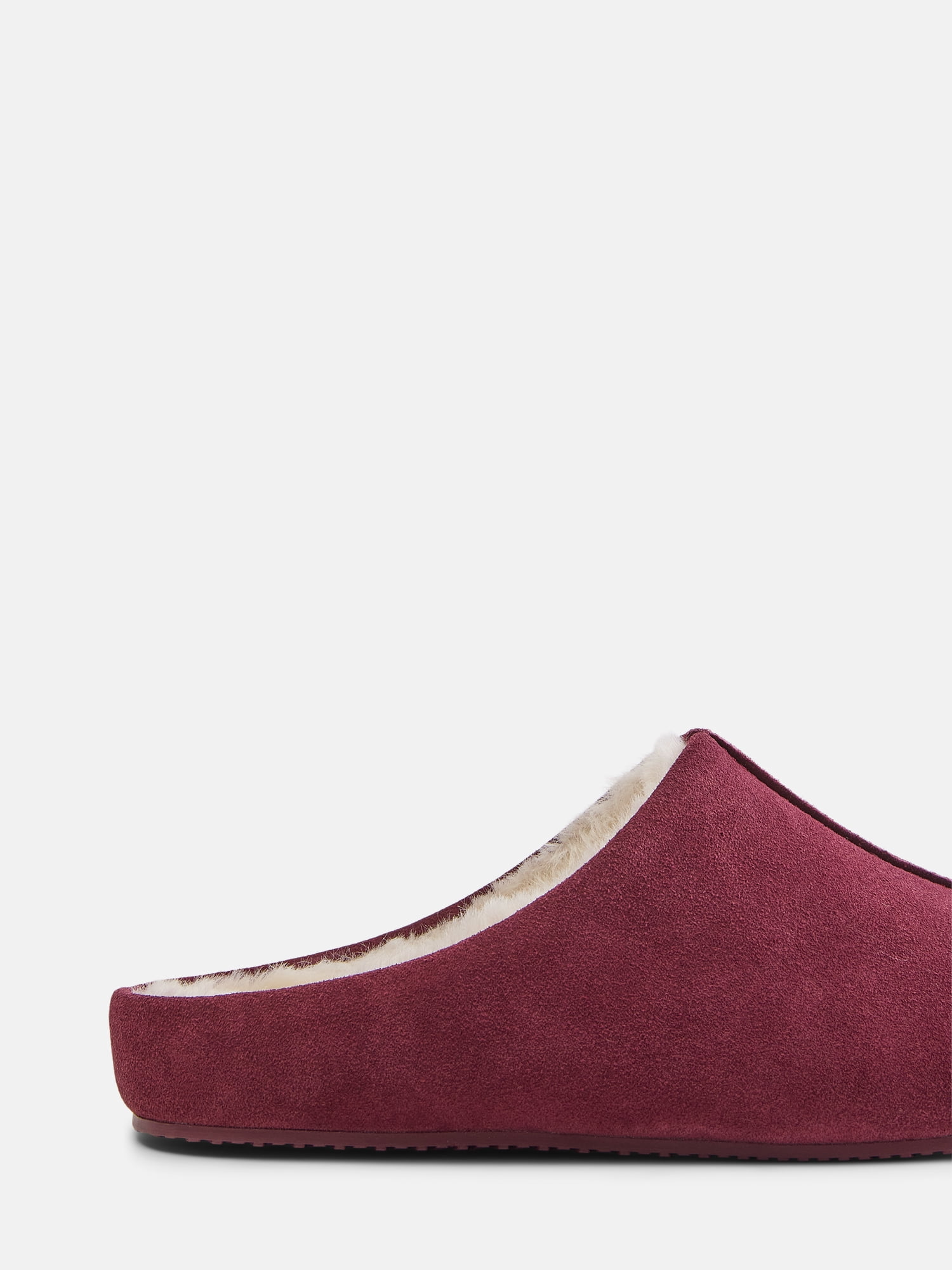 Joyspun Women's Suede Mule Slippers