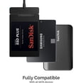 thumbnail image 3 of Sabrent USB 3.1 (Type-A) to SSD / 2.5-Inch SATA Hard Drive Adapter [Optimized for SSD, Support UASP SATA III] (EC-SS31), 3 of 9
