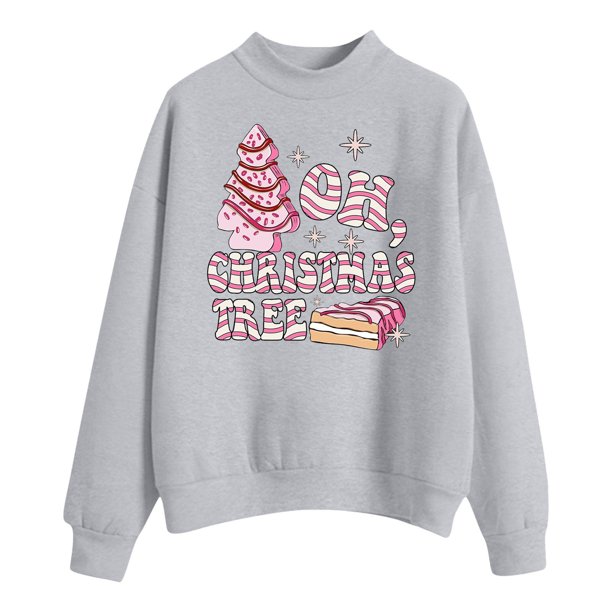 WILLBEST Sudadera Mujer Suéteres Estampados Navideños de Otoño E Invierno para Mujer Chica