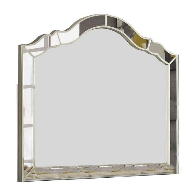 BM253006 Benzara Miroir avec Panneaux Complexement Divisés, Argent