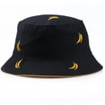 thumbnail image 2 of CoCopeaunts Ladies Bucket Hat Banana Embroidered Double Side Wear Basin Hat Students Sunshade Hat Outdoor Couple Fisherman Hat, 2 of 8