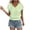 Mint Green, variant on Women's V-Neck Crop Tops Sweet Eyelet T-Shirt with Smocked Waist Vintage Ruffle Breathable Summer Going Out Top White S