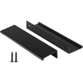 thumbnail image 1 of Peaha-Juego de 5 manijas para gabinetes de cocina, tiradores negros de 5 pulgadas para cajones de tocador, borde de puerta, tirador de dedo, herrajes de aleación de aluminio, 1 of 7