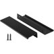 thumbnail image 1 of Peaha-Juego de 5 manijas para gabinetes de cocina, tiradores negros de 5 pulgadas para cajones de tocador, borde de puerta, tirador de dedo, herrajes de aleación de aluminio, 1 of 7