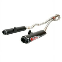 Big Gun Exhaust EVO R ATV Full Dual System, 304 Stainless Steel, Black, Yamaha Raptor 700 (15-24)