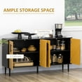 thumbnail image 4 of HOMCOM Buffet avec étagères réglables, meuble de rangement, 4 of 10