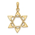 thumbnail image 3 of Finest Gold 14K Two-Tone Star of David Pendant, 3 of 4