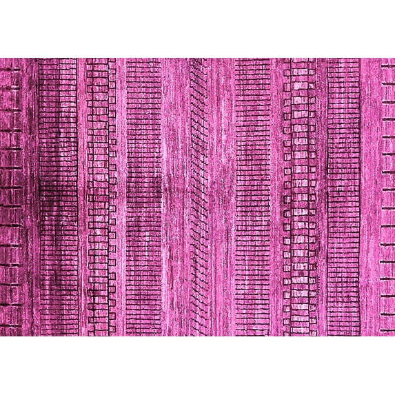 Ahgly Company Indoor Rectangle Abstract Pink Modern Area Rugs, 5' x 7'