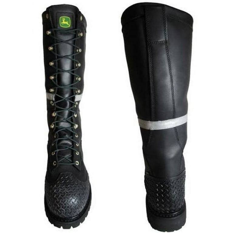 Men s John Deere Steel Toe Miner Boots BLACK 15 M