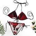 thumbnail image 6 of Halloween Hazbin Hotel Women Bikini Set Sexy Two Pieces Halter String Swimsuit Triangle Briefs Tie Side Bottom, 6 of 7