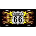 thumbnail image 1 of Route 66 Flames License Plate Tags- X424, 1 of 1