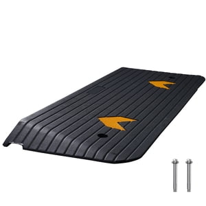 KFFKFF Rubber Threshold Ramp, 1.5-Inch Rise Heavy-Duty