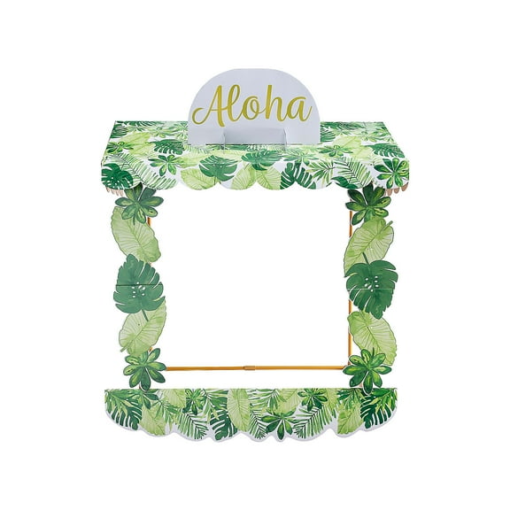 Fun Express Luau Tabletop Hut with Frame - 6 Pieces