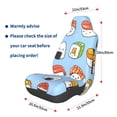 thumbnail image 3 of Balery Kawaii Sushi Funda de Asiento para Auto con Diseño - Cubierta Frontal Suave y Transpirable con Protector Antideslizante- 1 Unidad, 3 of 5