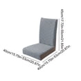 thumbnail image 5 of Dining Chair Covers, Stretch Chair Slipcovers, Dark Gray, Polyester Blend Washable Chair Protectors, Elastic Fit Parsons Kitchen Chair Covers, Kitchen Hotel Banquet Wedding and Event Decor, 22 in, 5 of 5
