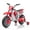 Red, variant on LUIBAS 12V Kids Ride On Electric Motorcycle, Battery Powered Electric Dirt Bike, Off-Road Street Bike Ride on Car with Training Wheels, Spring Suspension, High/Low Speeds, Built-in Music, Blue