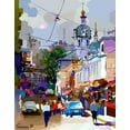 thumbnail image 2 of Pansanit, Surapol 12x14 White Modern Wood Framed Museum Art Print Titled - Ancient City Center, 2 of 4