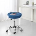 thumbnail image 7 of Kll Great White Shark Round Bar Chair Cushion Cover 14 Inch,Bar Stool Protector With Elastic, Soft Washable, 7 of 7