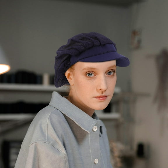 WHAMVOX Chef Hat for Adults Breathable Comfortable Cotton Cooking Hat Unisex for Men Women Baker Cooking Hair Net Food Service Caps