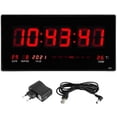 thumbnail image 1 of Reloj de pared digital LED con sensor de temperatura, 1 of 2