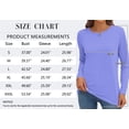 thumbnail image 5 of MOSHU 3 Pack T Shirts for Women Crew Neck Long Sleeve Womens shirts Casual Loose Fit Fall Tops, 5 of 8