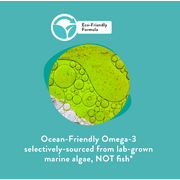 Amandean Vegan Omega-3 Supplement. Fish Oil Alternative. Plant Based DHA & EPA Algal Oil. 120 Capsules. Marine Algae Essential Fatty Acids. Joint, Heart, Skin, Brain, Eye. (Packaging May Vary)