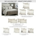 thumbnail image 3 of Michael Amini Skylar 10-Piece King Comforter Set in Champagne Ivory, 3 of 20