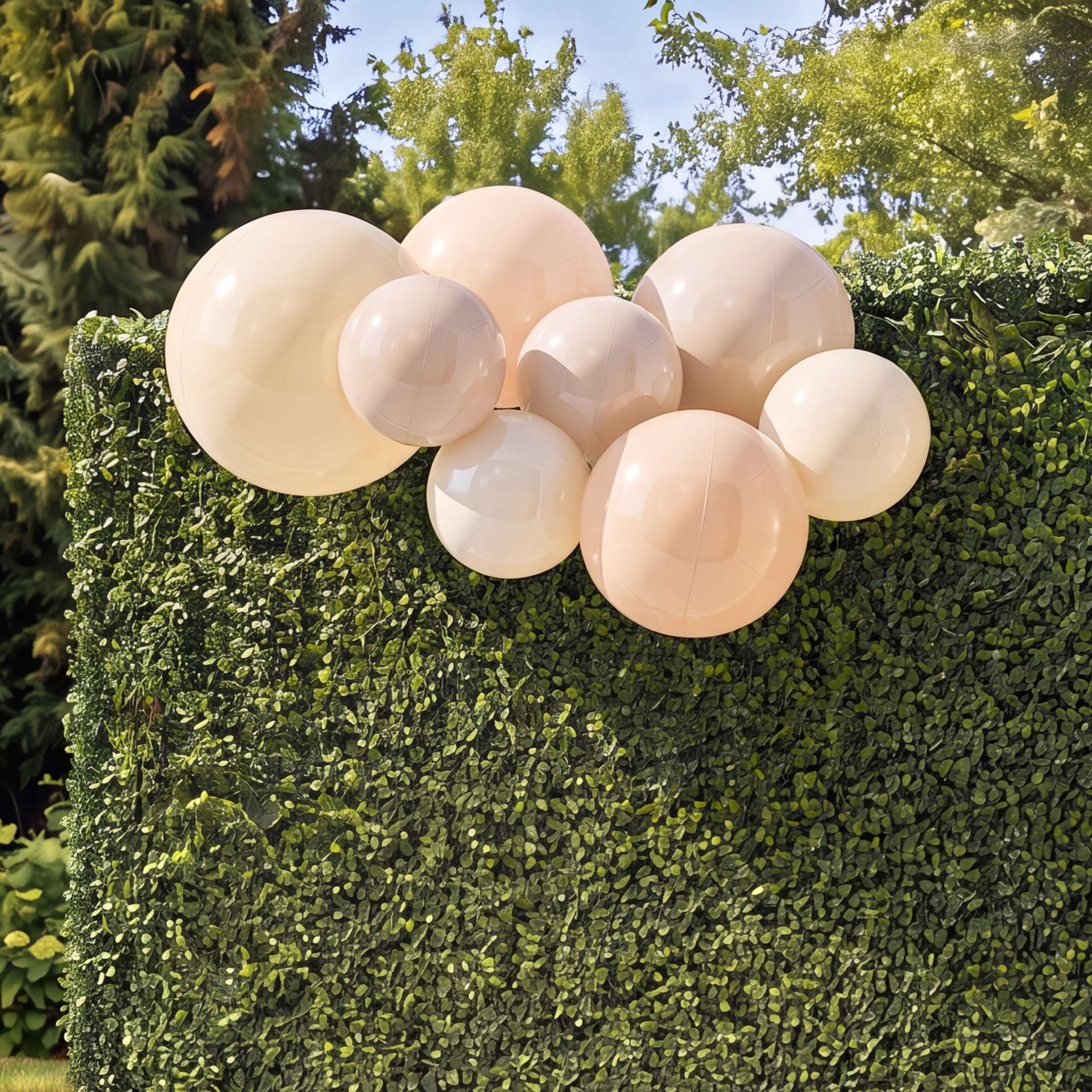 PartyAire 8pc Reusable Balloon Bunch , SANDY SHADES