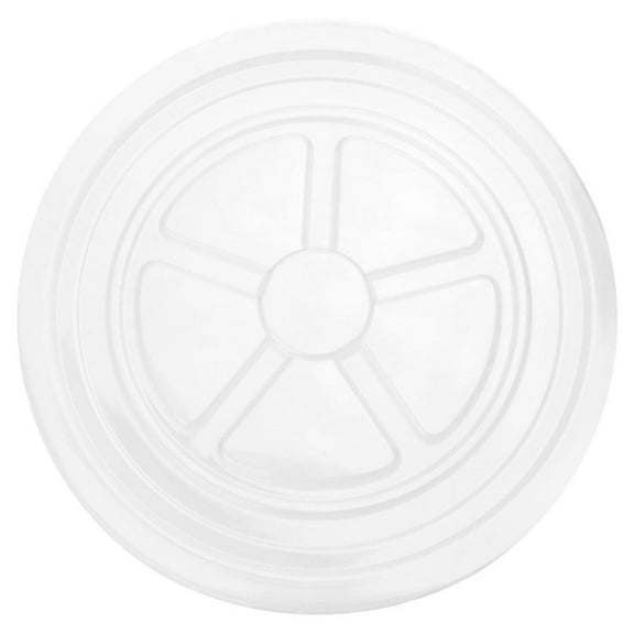 UNIQ 4 oz Clear Flat Ice Cream Cup Lids - 1000/Case