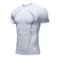 thumbnail image 2 of Dagugfen Gym Tops for Men Short Sleeve Crew Neck Tight Shirts Lightweight Running Workout Tee Shirts, 2 of 6