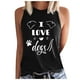 thumbnail image 1 of Camiseta Sin Mangas Para Mujer, Camisetas Sin Mangas, Erógena, Informal, Con Cuello Redondo, Chaleco Estampado Odeerbi  ODB166679, 1 of 5