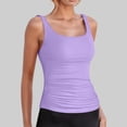 thumbnail image 2 of Tankini Tops for Women V Neck Triangle Swim Bathing Suit Athletic Push Up Swim Tops No Bottom, 2 of 7