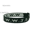 thumbnail image 3 of YYKihy W.W.J.D. Monogram Print Wrist Strap Bracelet Webbing Unisex Bracelet Adjustable Bracelet, 3 of 9