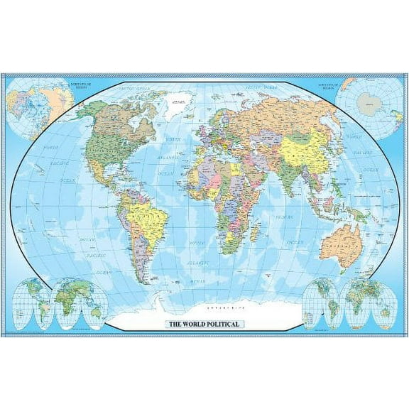30x42 World Classic Wall Map - Laminated