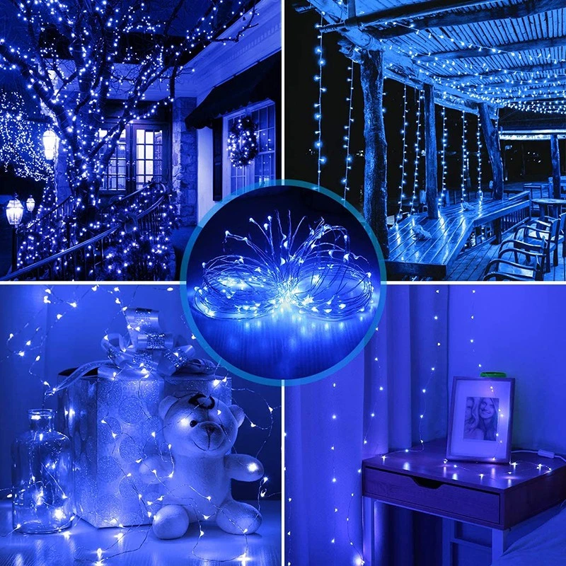 BUTTERFLY- 98Ft Led Outdoor Solar Powered String Lights For Patio Yard Porch Party Decor