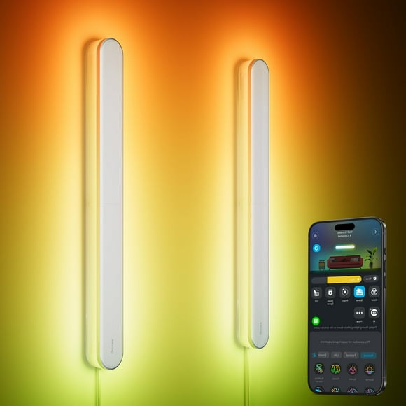 Juego de 2 apliques de pared Govee RGBIC LED con Matter y Alexa