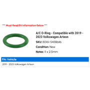 A/C O-Ring - Compatible with 2019 - 2023 Volkswagen Arteon 2020 2021 2022