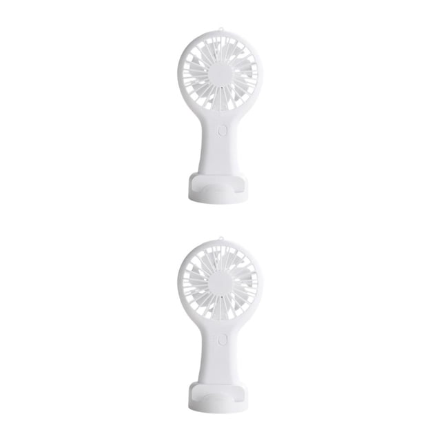 Ventilador USB Cateissary de mano plástico blanco 2Conjunto