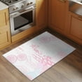 thumbnail image 2 of 2x3 Ft Entryway Area Rug, Coastal Pink Kitchen Rug Runner Washable Floor Mat, Ocean Coral Starfish Jellyfish Seahorse Non Slip Indoor Door Mat Throw Carpet for Bathroom Living Room Bedroom, 2 of 8